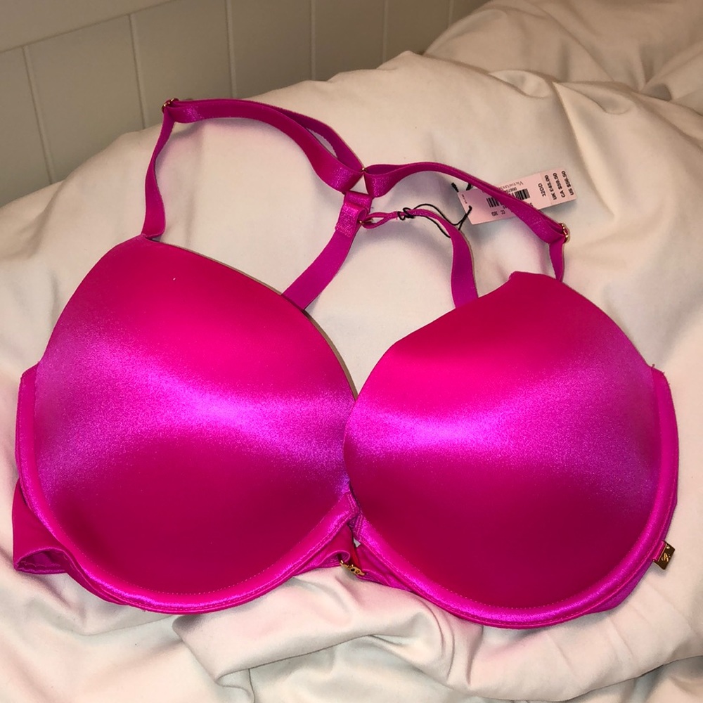 Bright hot pink bra from VS